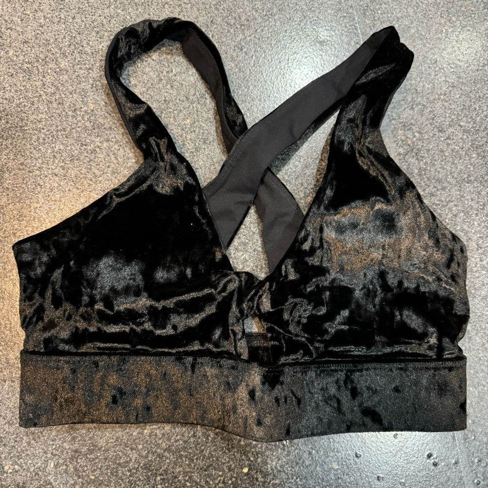 Black Velvet Women's Bralette